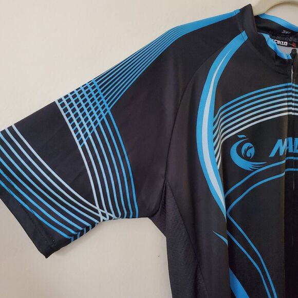 21 Grams Cycling Jersey 3XL Malciklo Black & Blue NWT NEW - Picture 4 of 11